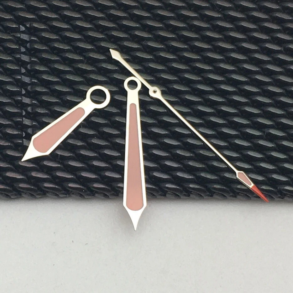 Pink 9.3*13.3*14.3mm Watch Hands Set For Miyota 8215 8200 2813 Movement