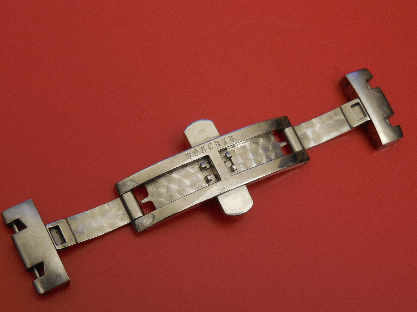 CONCORD STEEL SARATOGA STRAP BAND BRACELET 13MM LINK DEPLOYMENT BUCKLE UPDATED