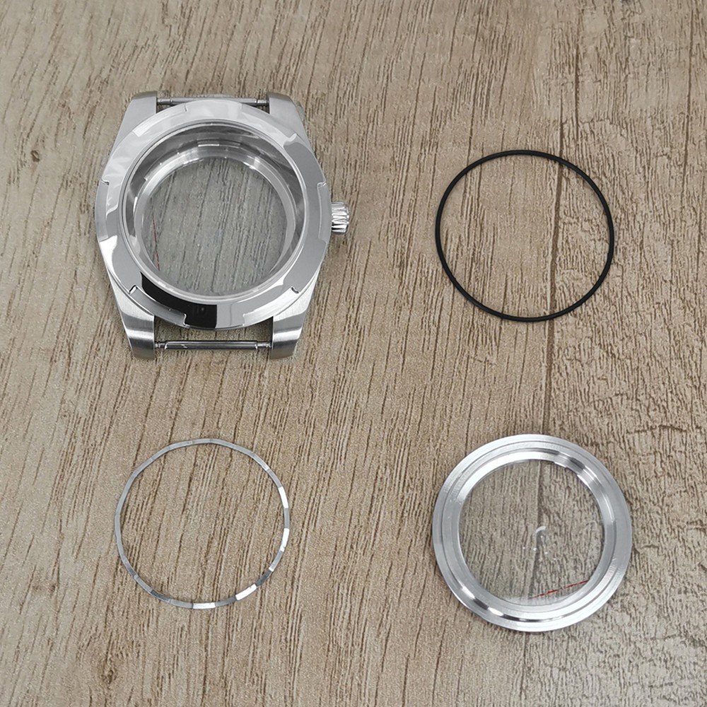 1Pc 41mm Sapphire Glass Watch Case Replacement For NH35/NH36/4R/7S Movement ff