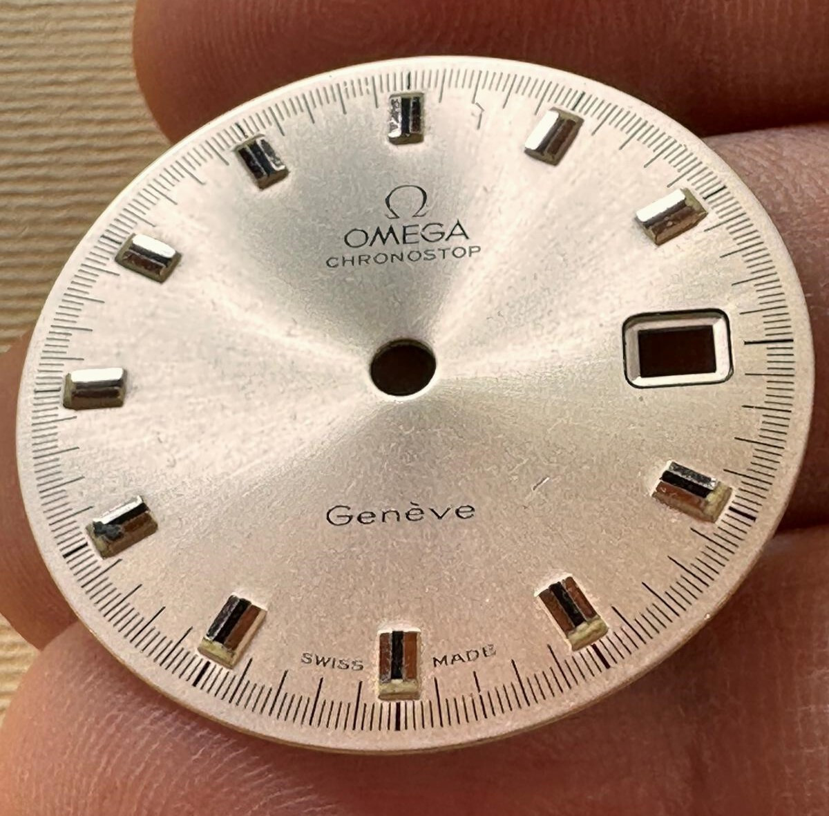Omega Chronostop Jumbo for Cal.920 Dial Vintage Original, Year 1969