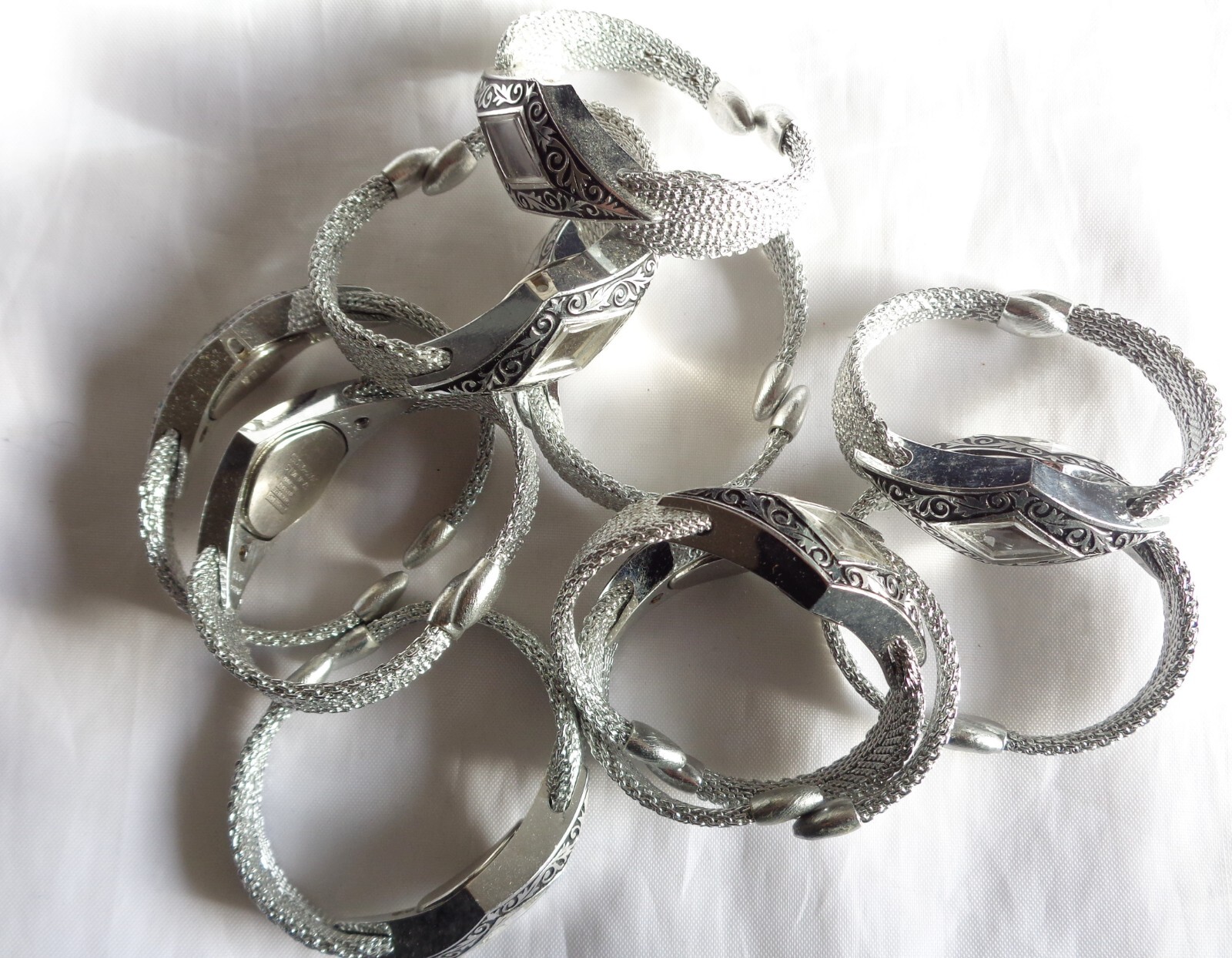 10 Pieces Vintage Oxydor New Old stock Swiss Made Ladies Aluminium Watch bangles