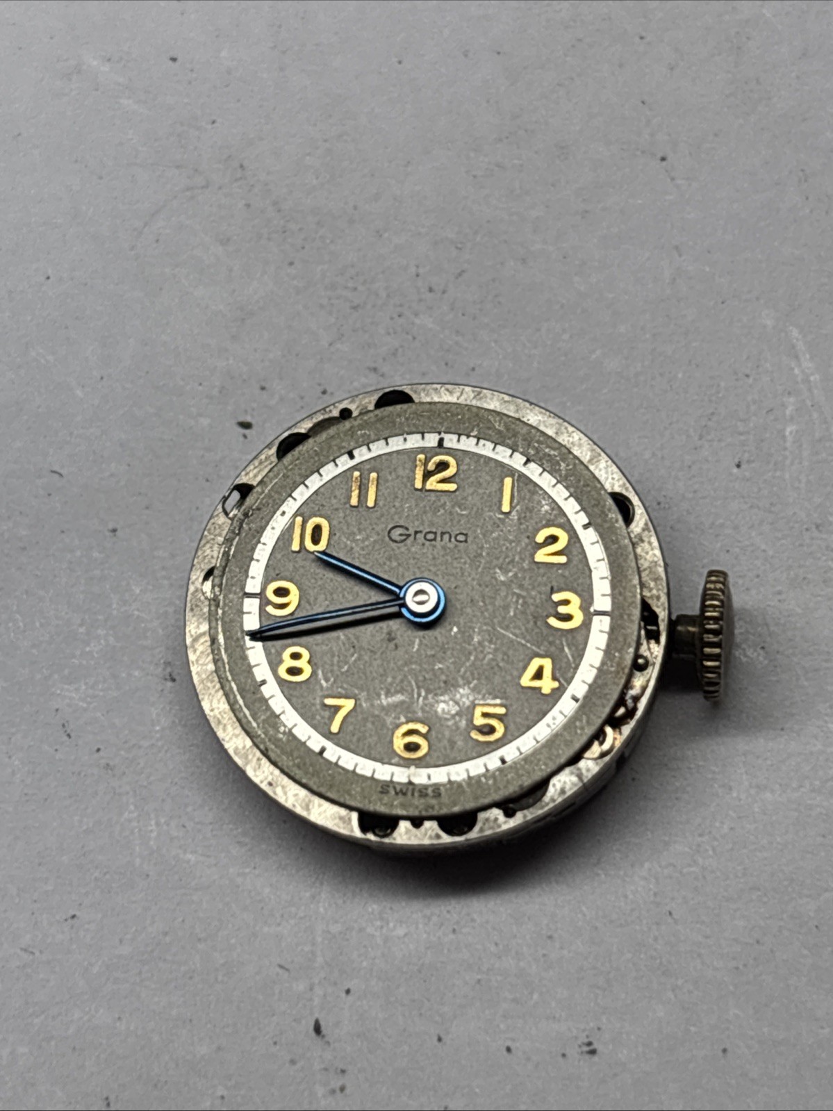 Grana K.F. 220 Wristwatch Movement – Good Condition Balance Complete Functional