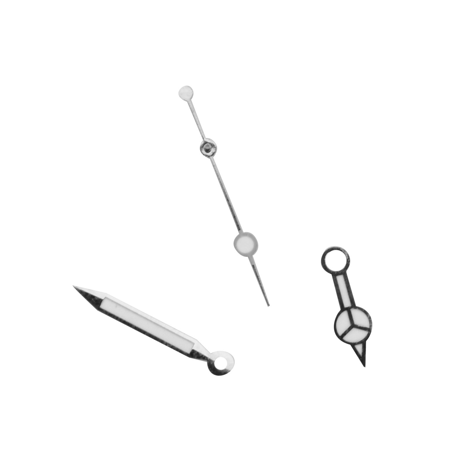 New Silver Plated Watch Hands Kit Compatible With ETA 2824 Tudor Submariner E