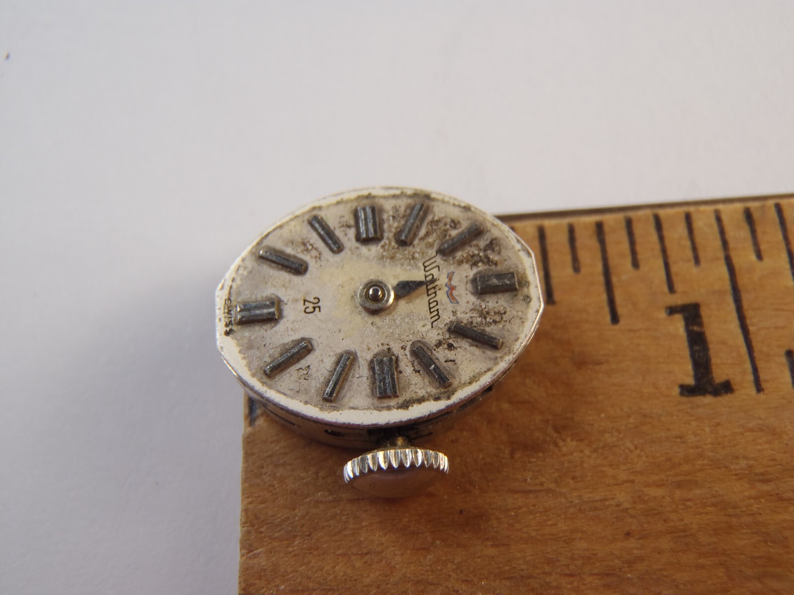 WALTHAM 25 Jewel Manual Winding Movement Running