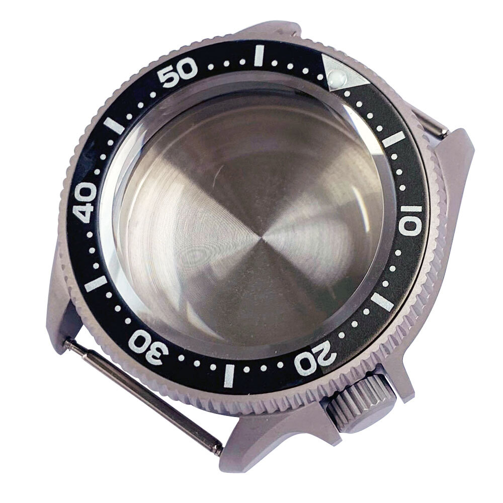 37mm Sapphire Glass Titanium Watch Case Fit NH35 NH36 ETA 2824 movement SKX 013