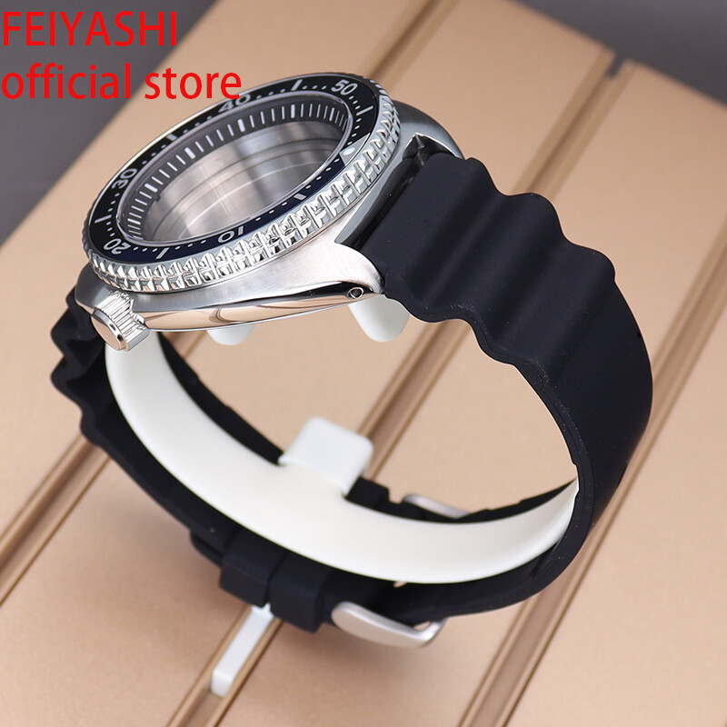 45mm Men’s Watch Case Strap Seiko Skx007 Skx009 Mod For Nh35 NH36 NH38 Movement