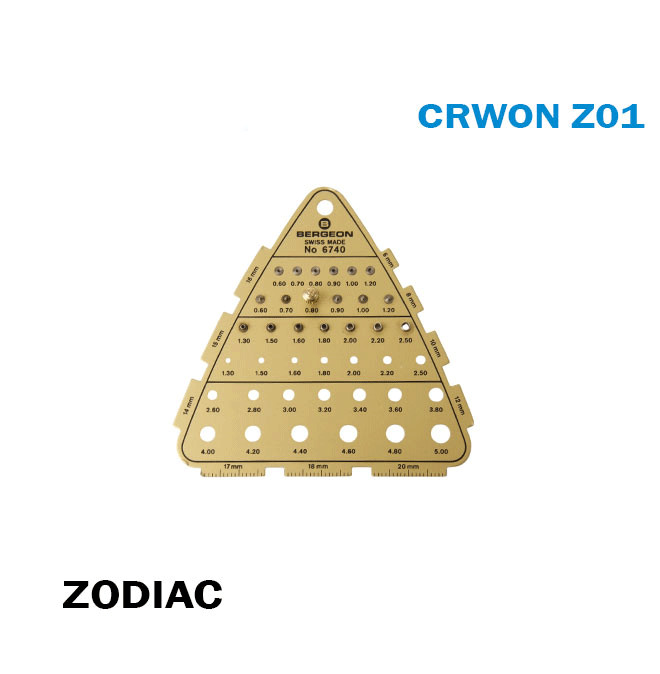 ZODIAC Crown-Swiss Made-ZODIAC Cas No.:106.17.41/113.22.06-Size:4.50mm#Z01
