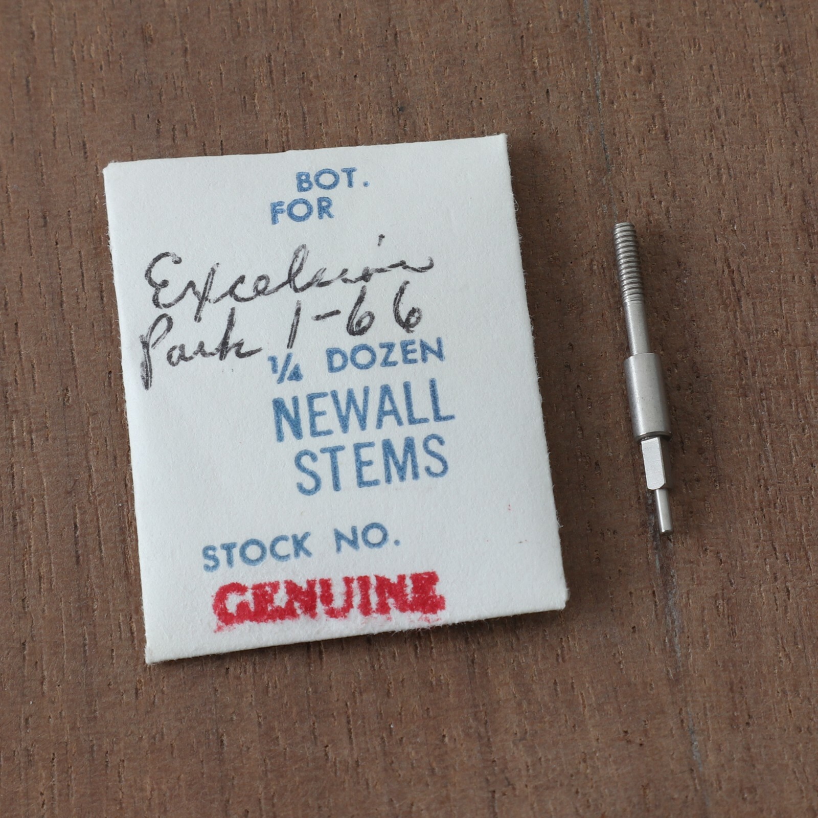 NOS Excelsior Park 1-66 Watch Stem Part (1) New Old Stock Watchmakers (C7D24)