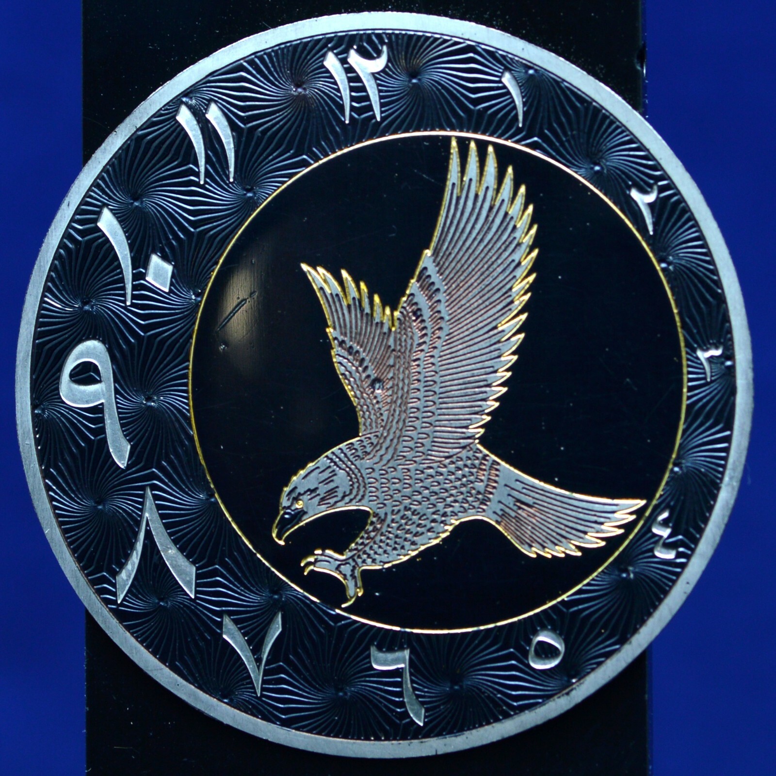 Handmade watch dial. Hawk. Dia 39 mm