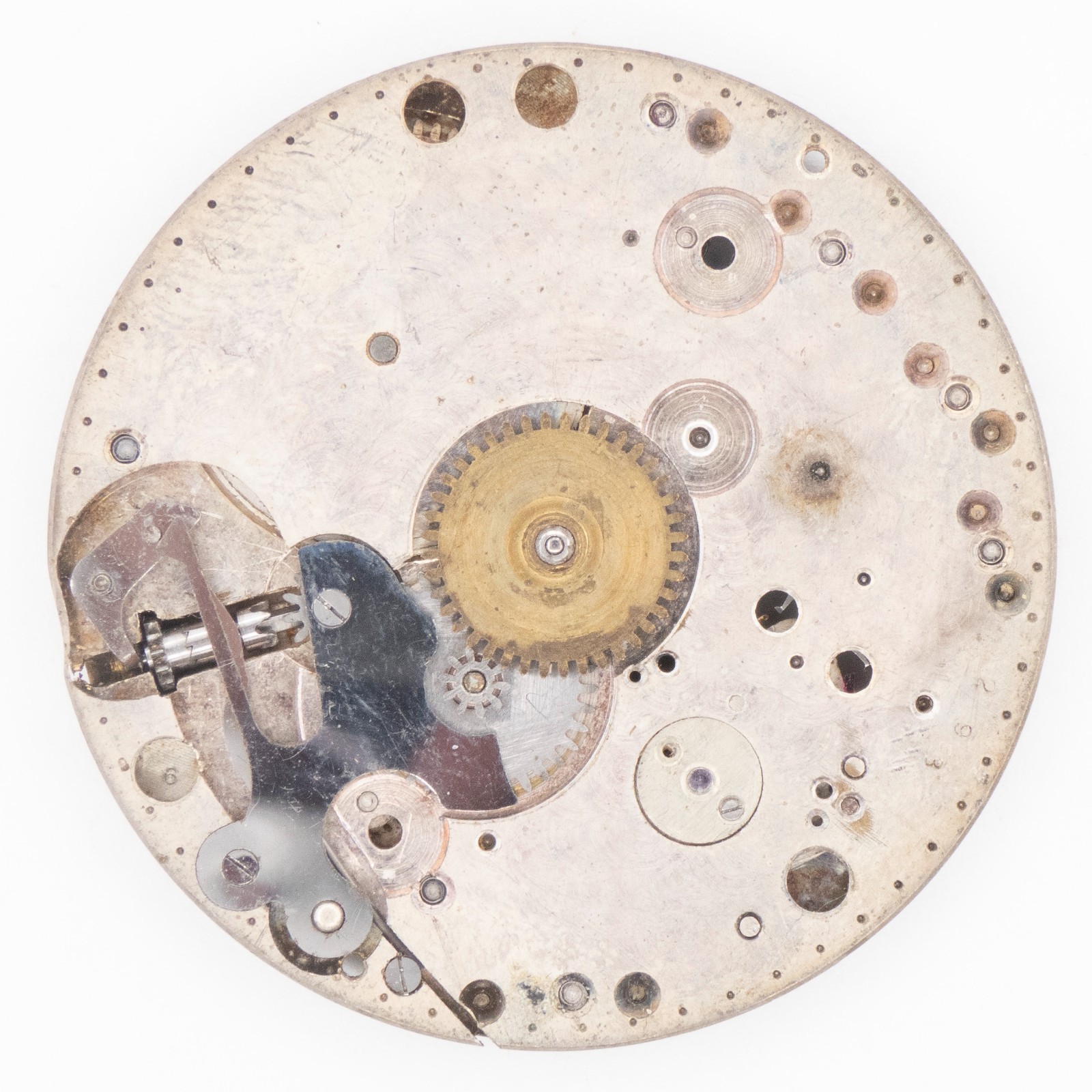 Partial Invicta 36.5 x 4.4 mm Extra Thin 17-Jewel Antique Pocket Watch Movement
