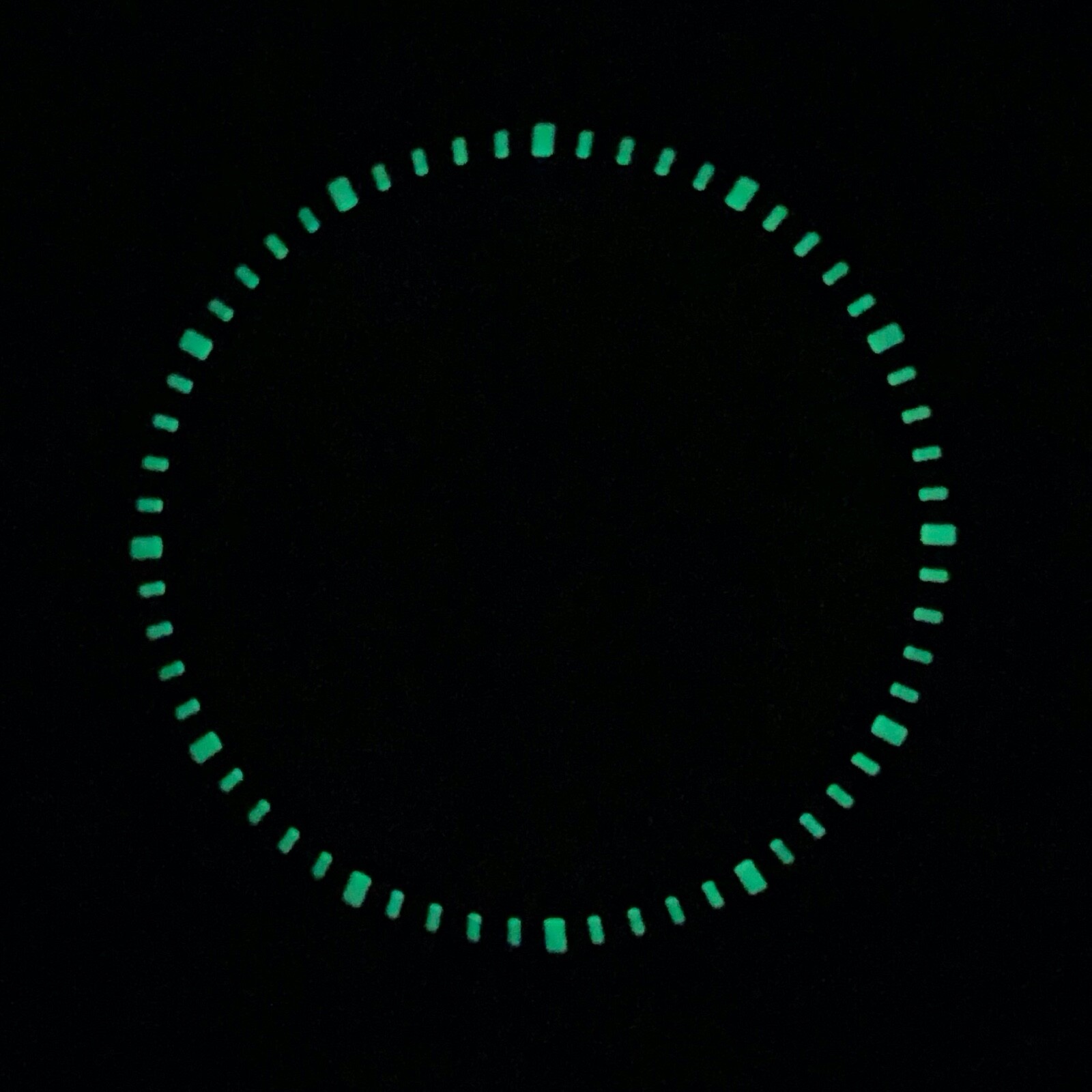 Lumed Markers Black Polished Stainless Steel Chapter Ring for Seiko SKX SRPD