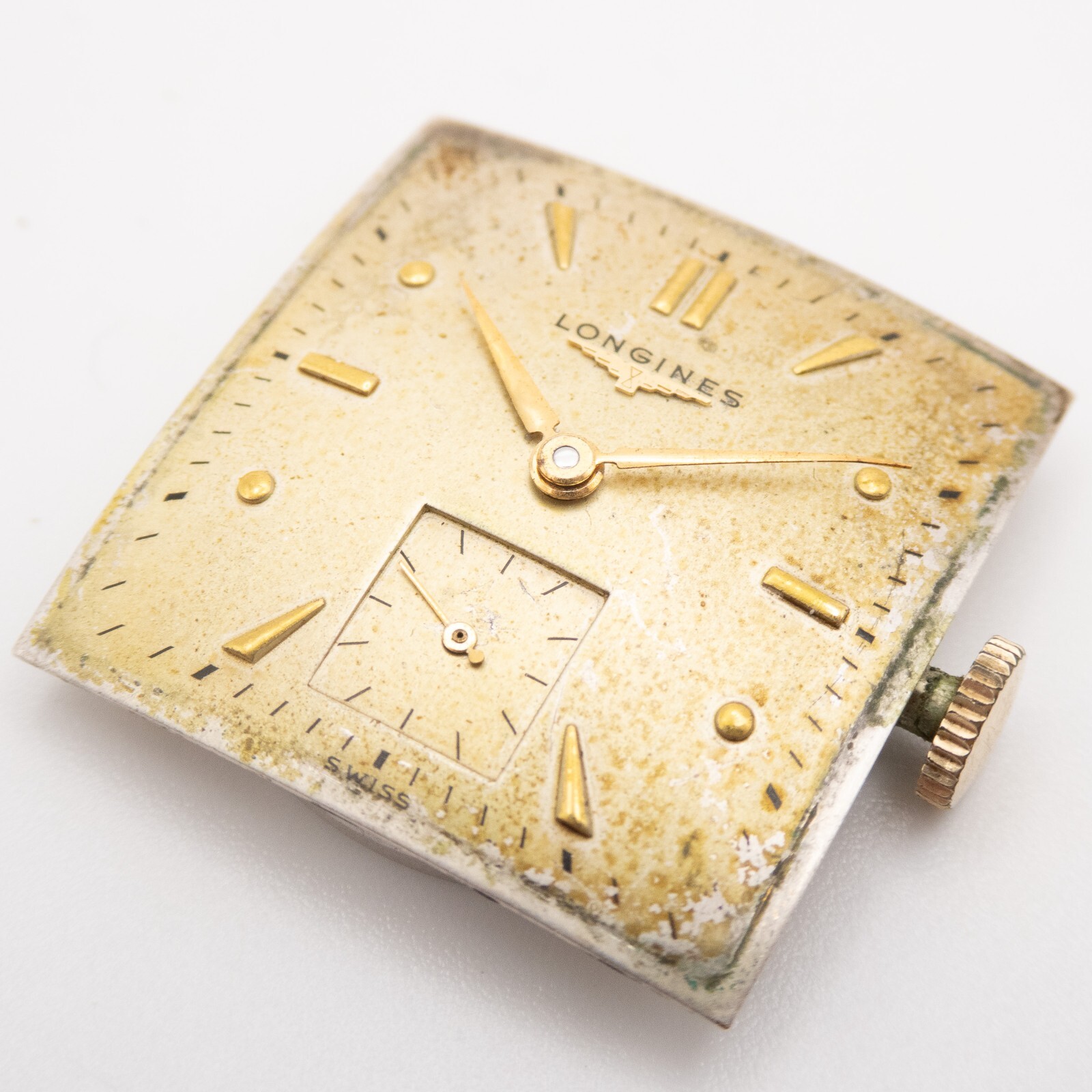 Vintage Longines Caliber 23Z 17-Jewel Wristwatch Movement, Ticks a Bit