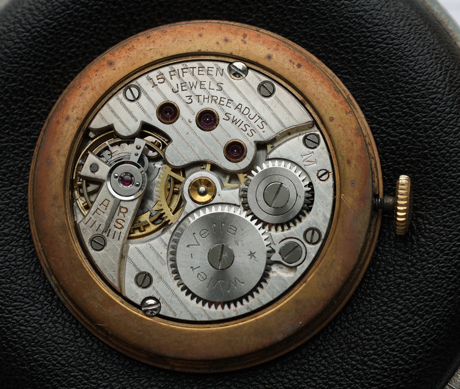 1950s WYLER-VETTA Incaflex M Swiss Men Wristwatch MOVEMENT + DIAL Manual – TICKS