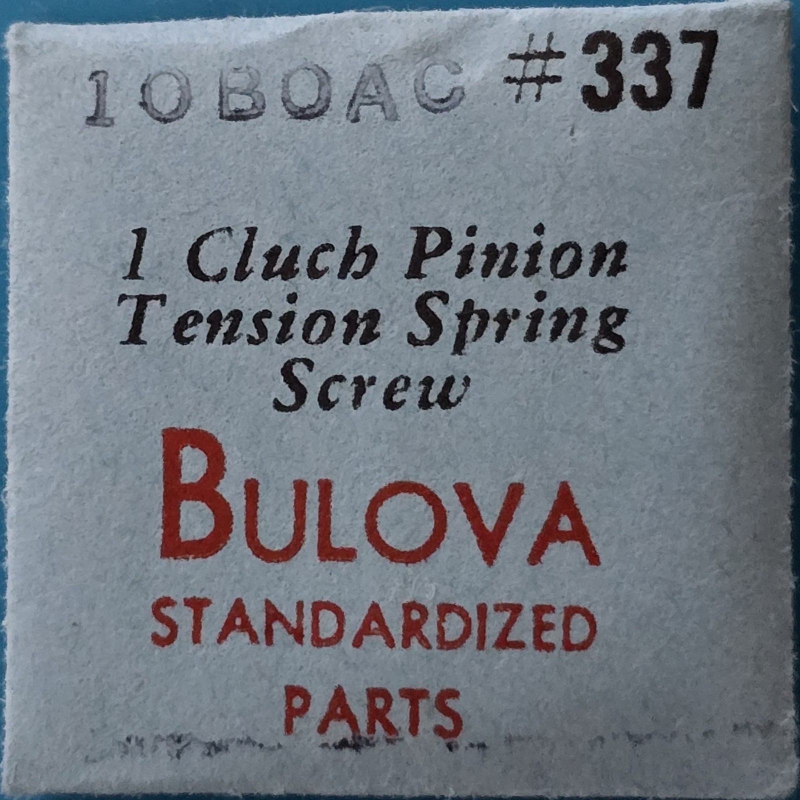 Bulova Cal. 10 BOAC #337 Clutch Pinion Tension Spring Screw NOS