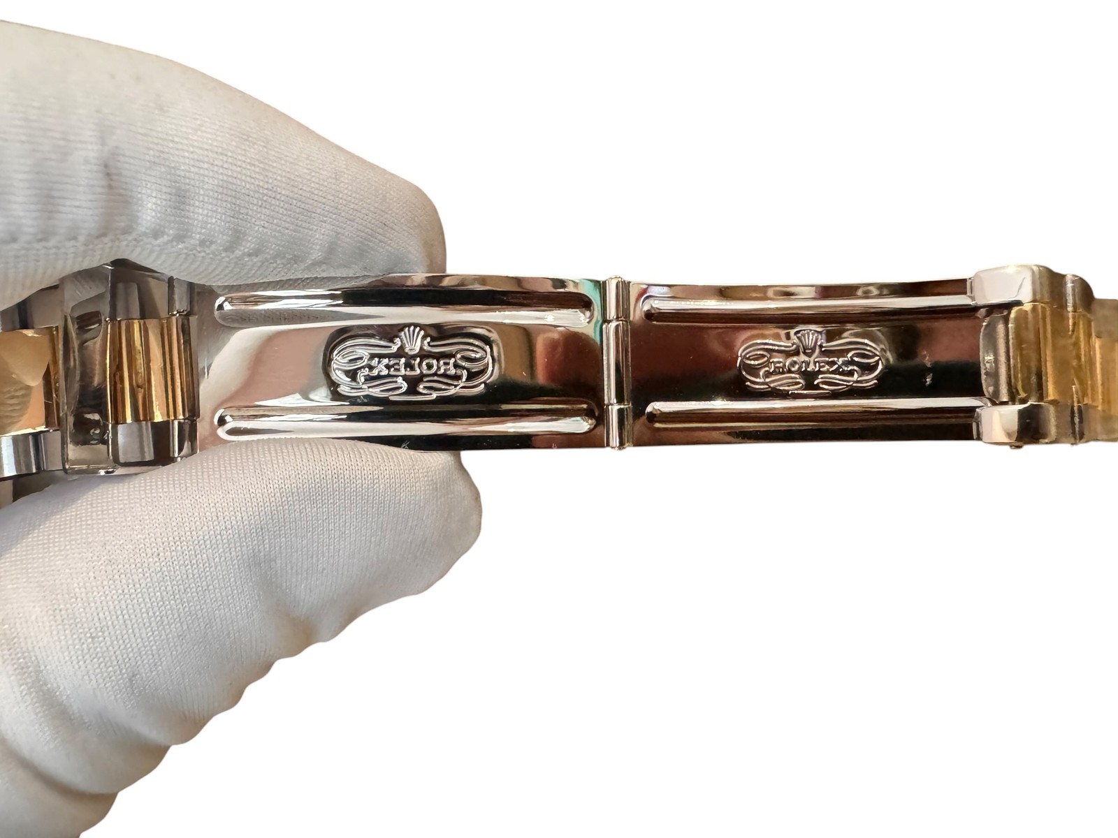 Used Steel/Gold Oyster Bracelet for Rolex (code 78393 T8) Steel Gold Bracelet