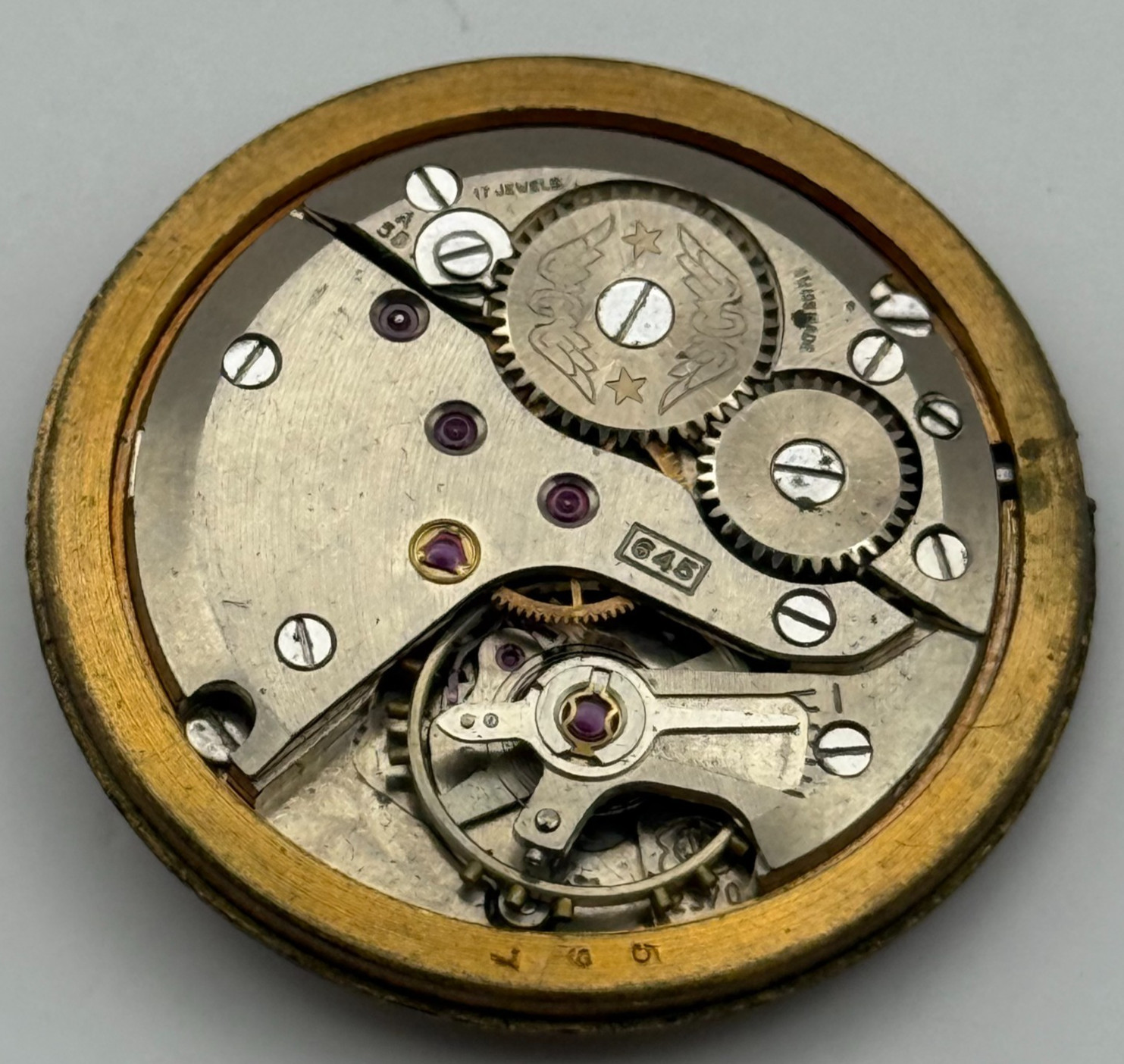 ETA 2370 Watch Movement Rotary Manual Wind Vintage Swiss Parts Repair 31.3mm