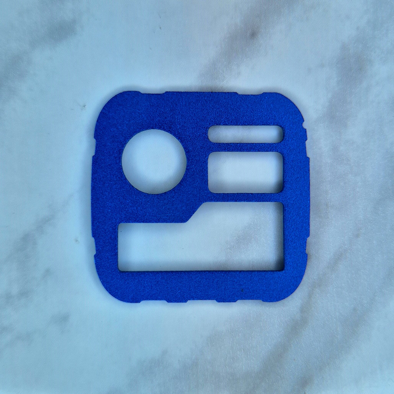 Laser-cut Anodised Aluminium Face Plate for Casio AE-1200 (Casio Royale), Blue