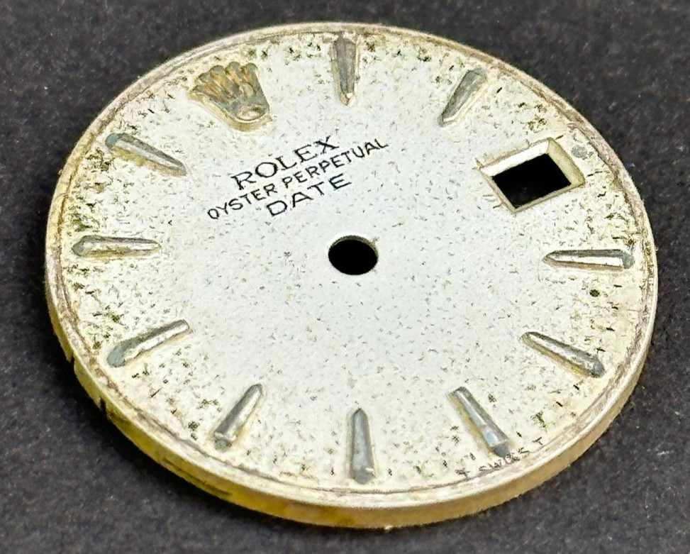 Vintage Rolex Oyster Perpertual Date Watch Dial For 26mm Case 6517 6519 6917