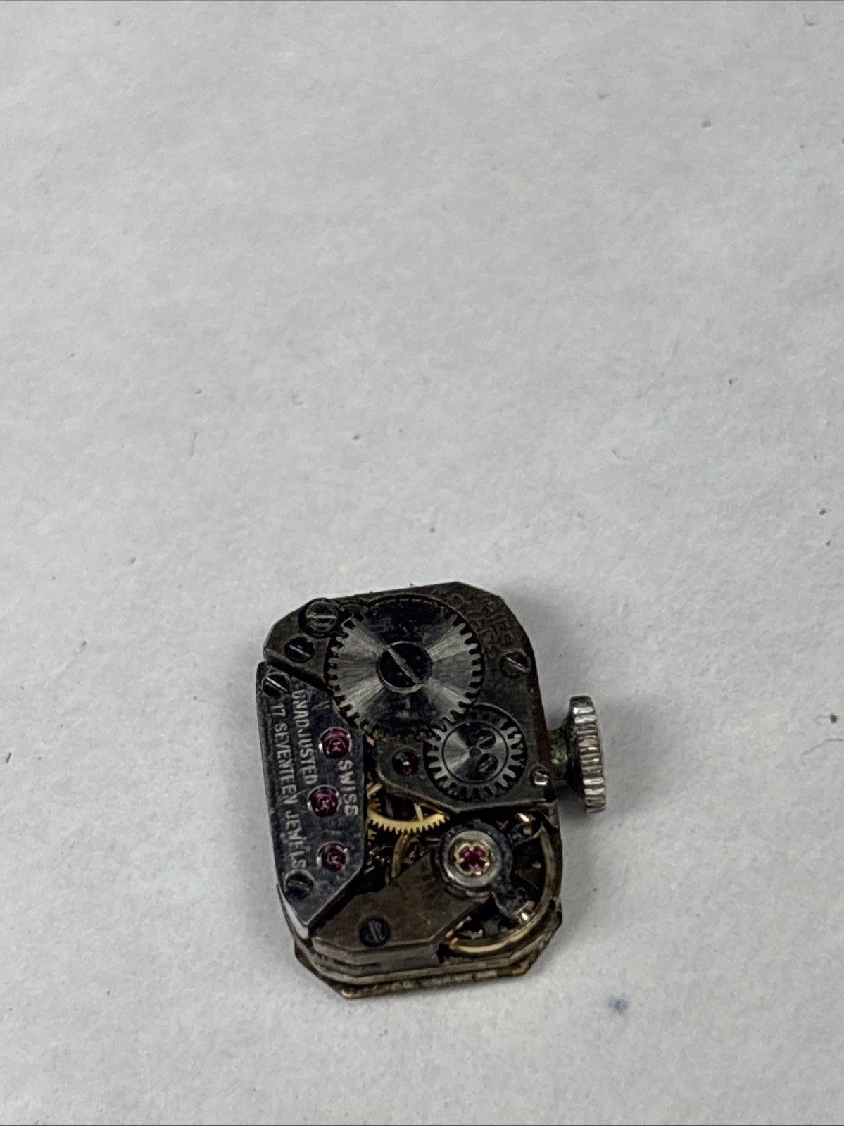 Vintage Movado Cal. 48 17 jewel watch movement Runs Well