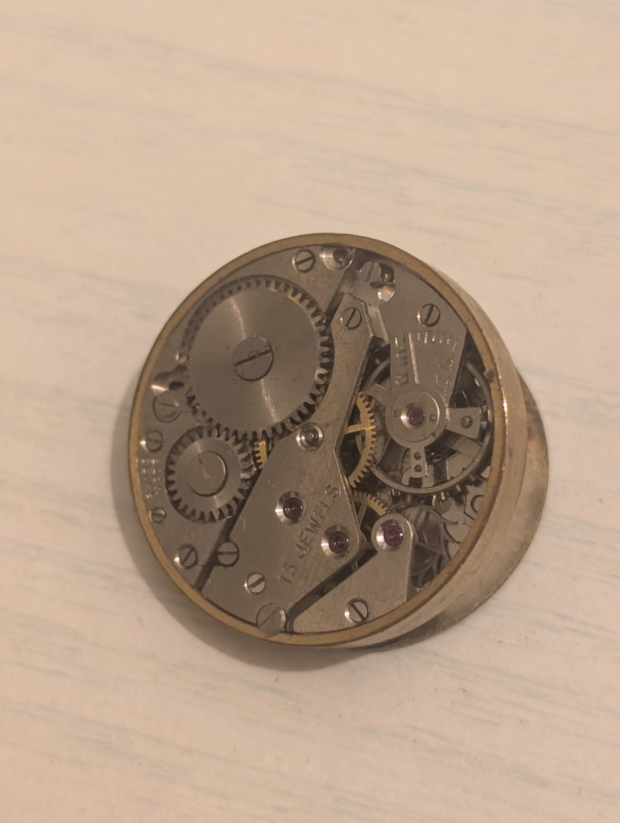 Vintage AS 984 Mechanical Watch Movement (Runs But Untested)
