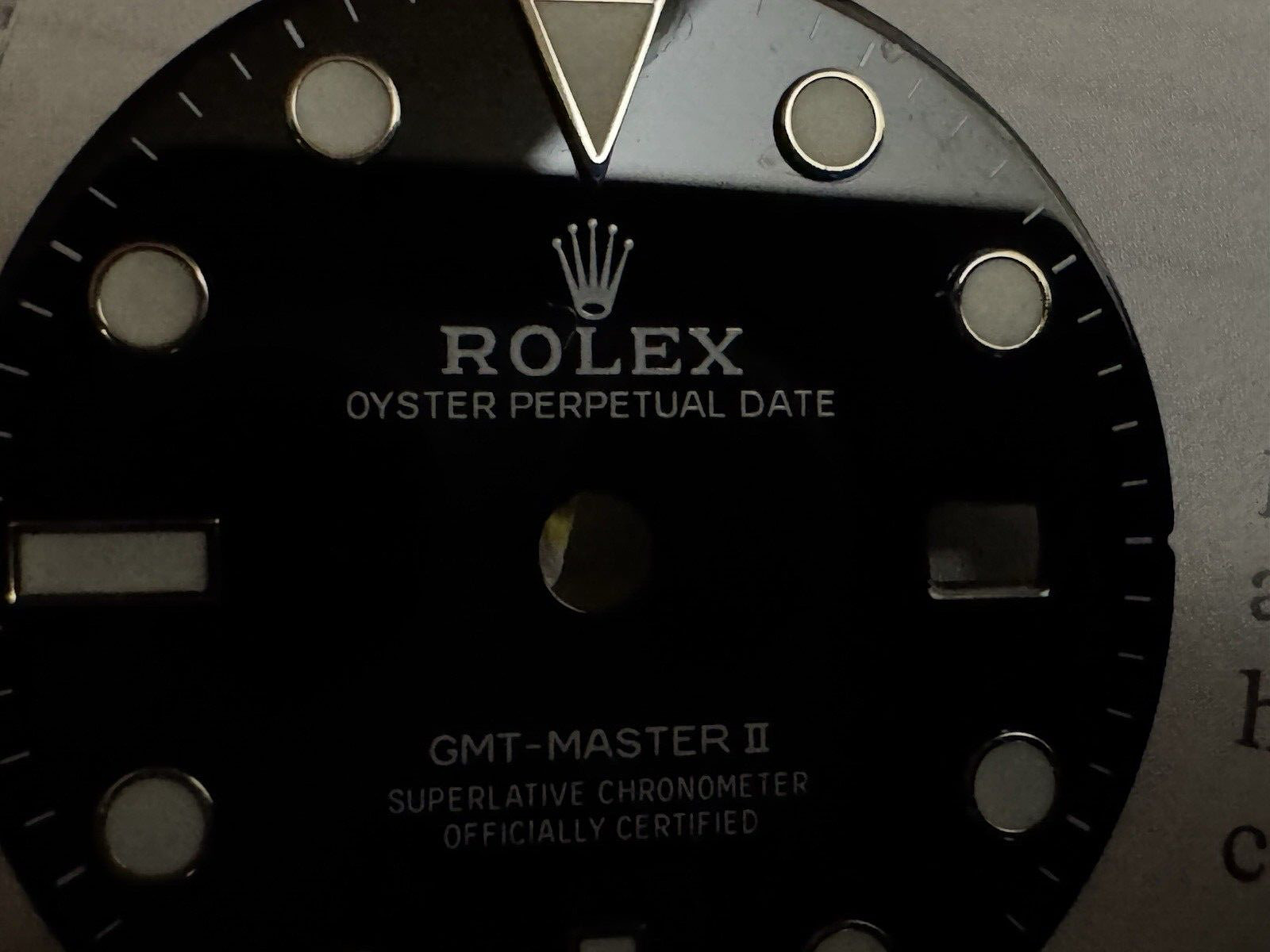 Rolex Dial Black Factory GMT II BLACK REF 126715 Steel Swiss GENUINE EXCELLENT