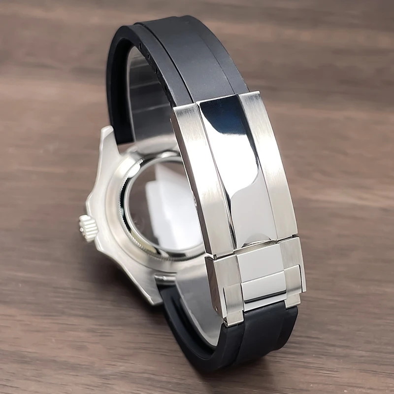 40mm NH35 Watch Case YM Sub GMT Rotating Bezel Rubber Strap Sapphire NH36