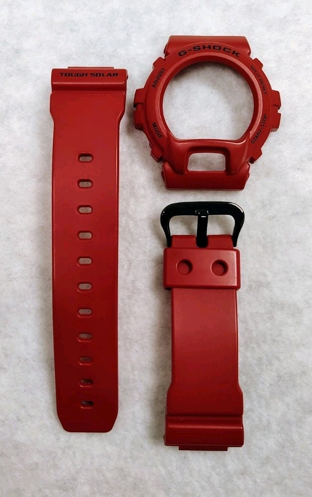 Casio G-Shock GW6900 Burning Red Bezel & Bands from GW6900RD