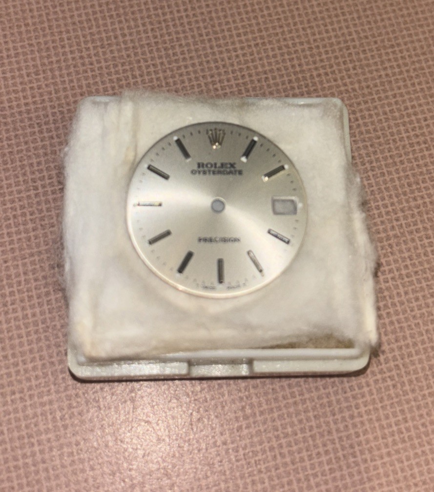 Genuine Rolex Oysterdate Precision 31mm Dial Silver 6466