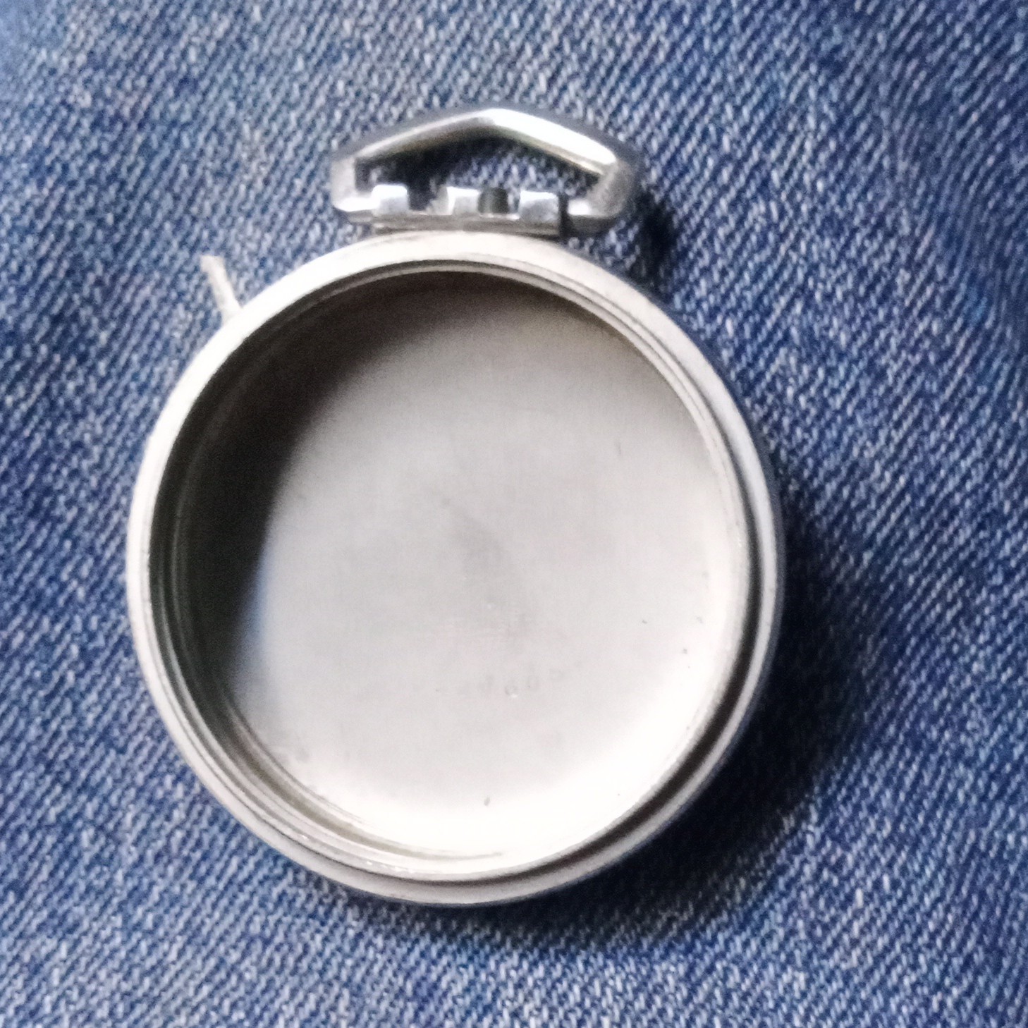 Illinois Watch Case Co. Spartan Pocket Watch Case, Silver Metal, 0447605