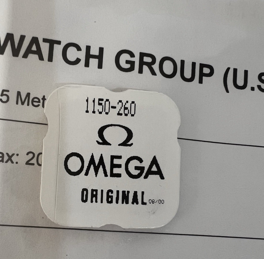 Omega Watch Movement Part MINUTE Wheel REF:0722-1150-260 Original SEALED SWISS
