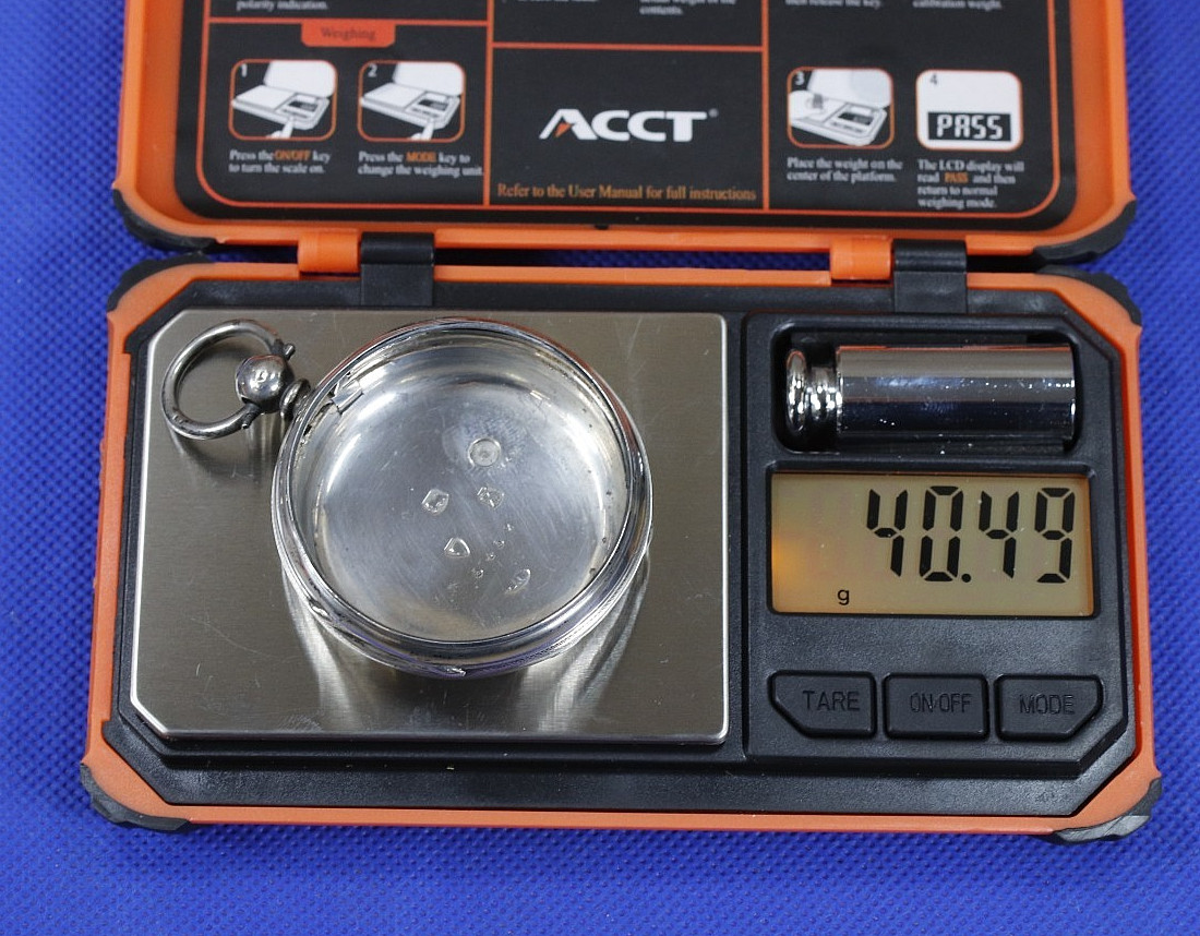 Silver Pocket Watch Case Only – 48mm – London 1933 – 40.49g