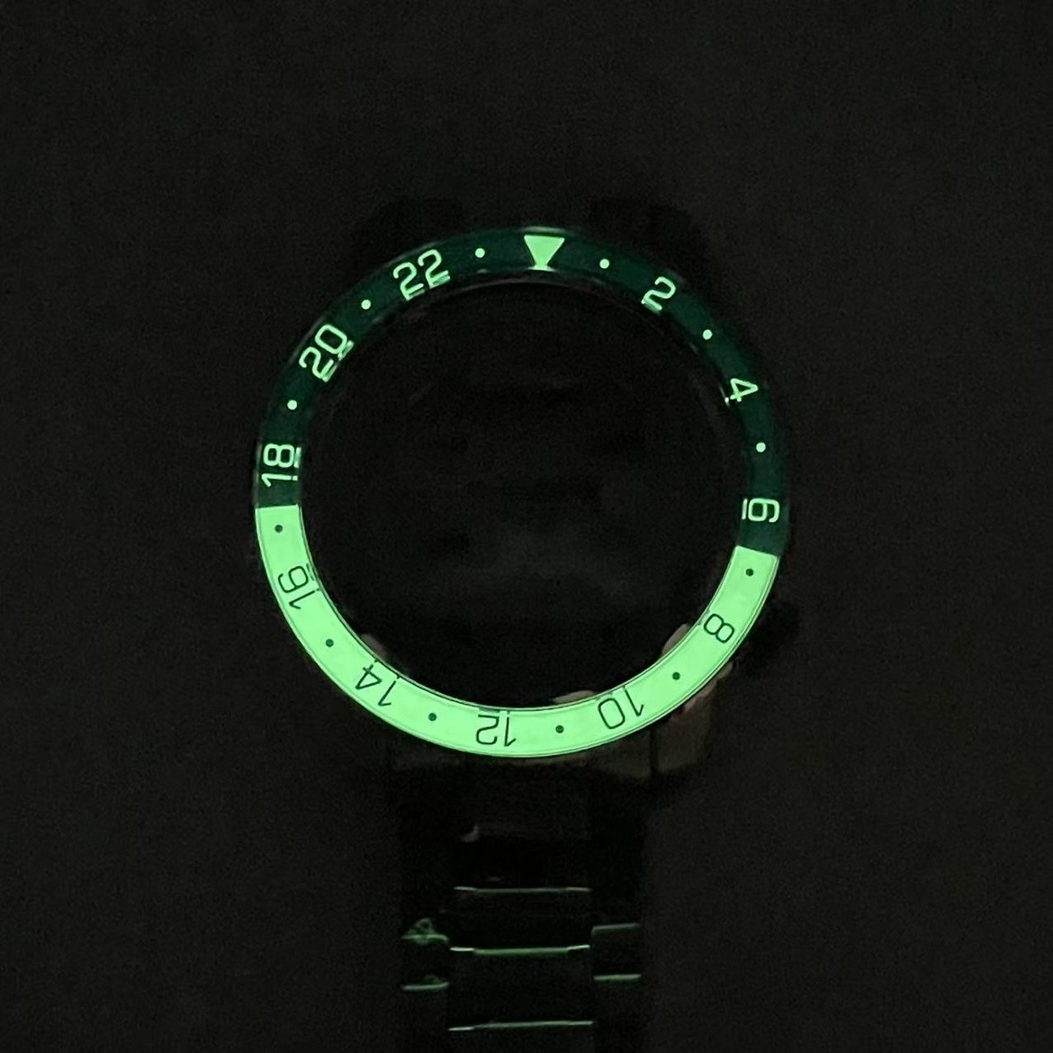NH34 Case 44mm GS Tai Chi Circle Sapphire Case BGW9 Lume for NH35/NH34 Movements