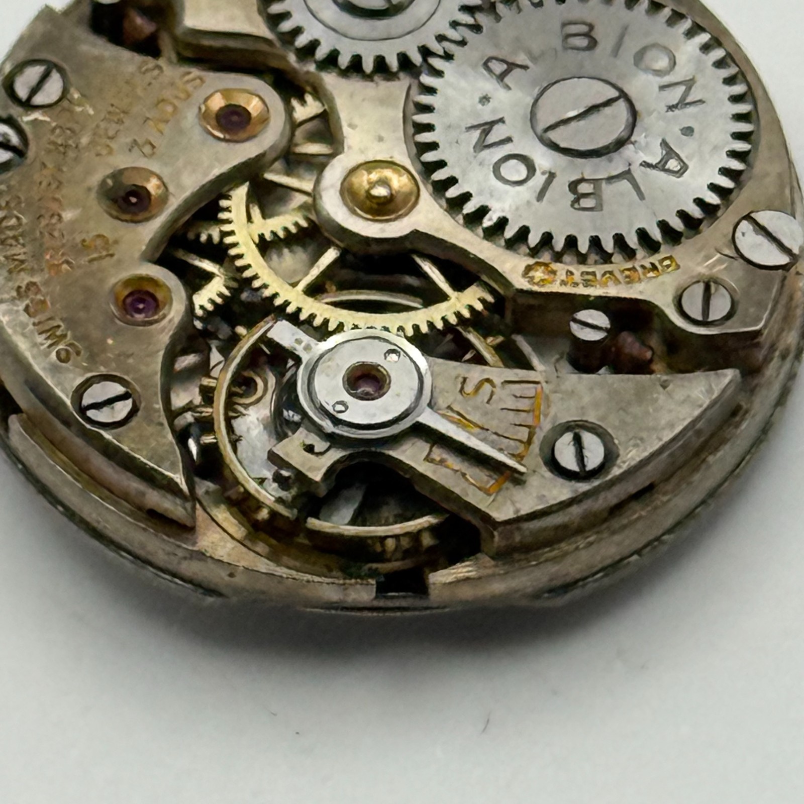 Breguet Hairspring Albion Red 12 Swiss Watch Movement Manual Wind Parts 21.6mm