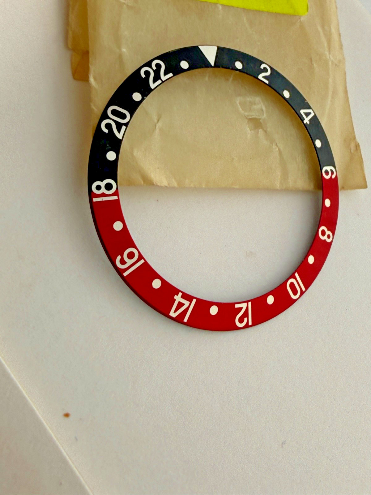 ROLEX GENUINE GMT COKE BEZEL INSERT Part# B315-16760-7-A1 For 16710 16700 16760