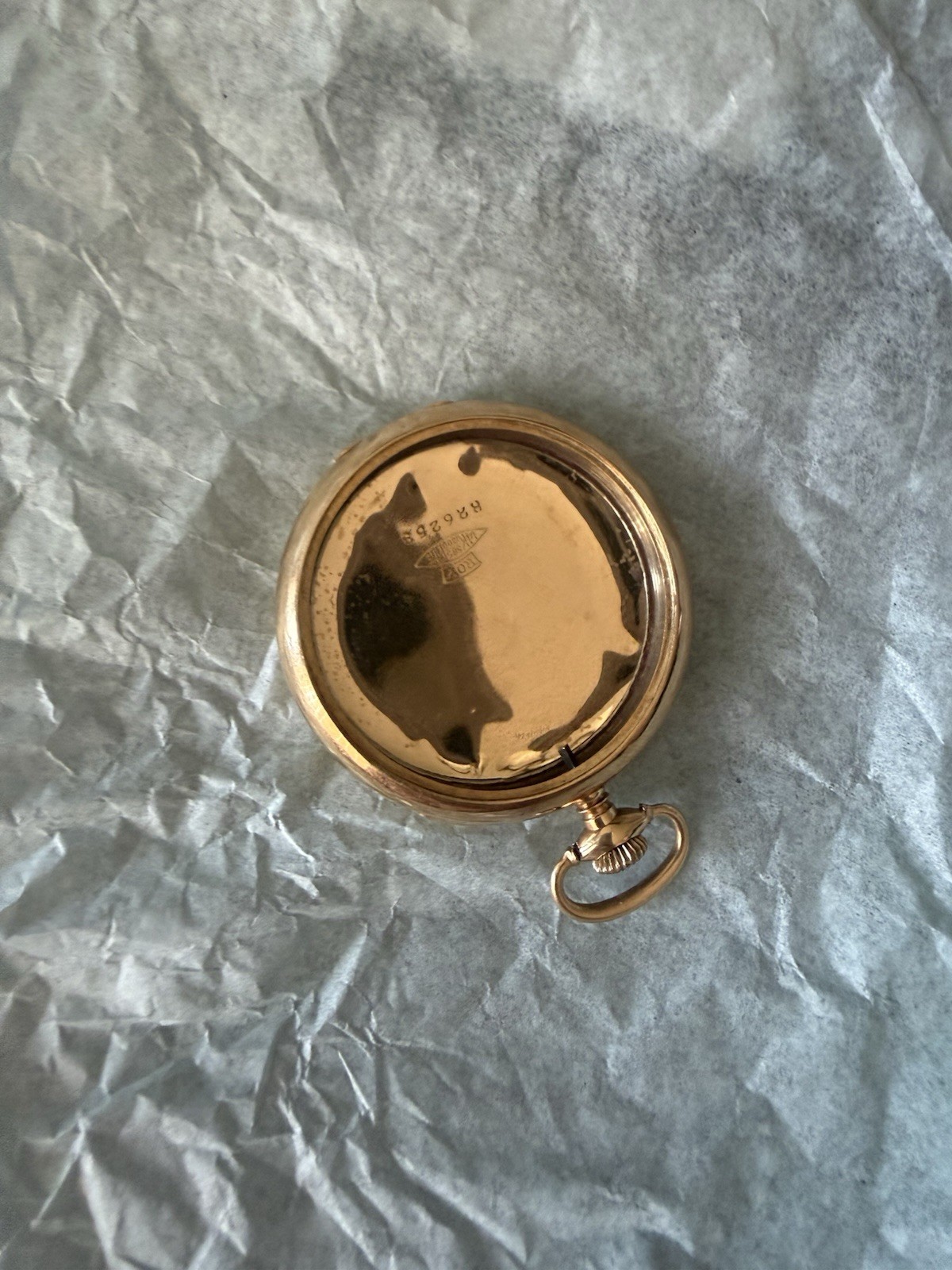 14k gold Elgin grade 387 pocket watch cover 16.72g