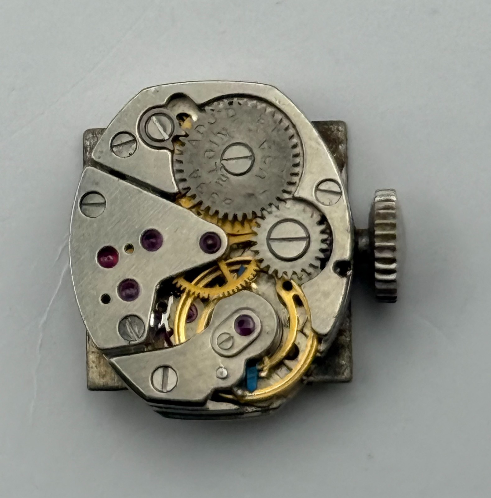 Elgin 833A Watch Movement American Manual Wind Vintage Parts Repair 13.3mm