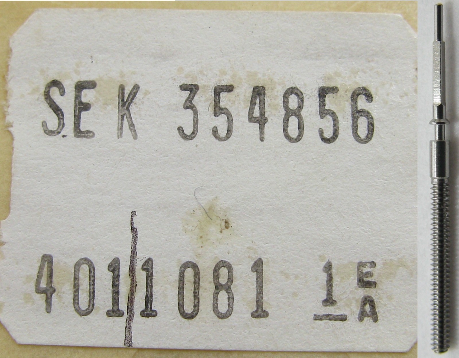 Seiko 354 856 / 354856 9020 9029 watch part: one winding / setting stem tap 11