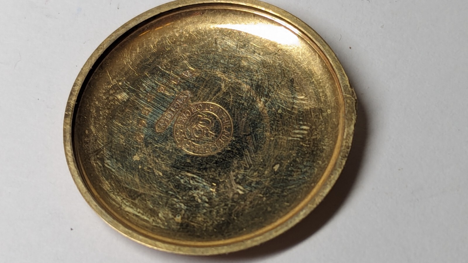 VINTAGE PHILIDELPHIA WATCH CO ROLLED GOLD PLATE POCKET WACH CASE VICTORY
