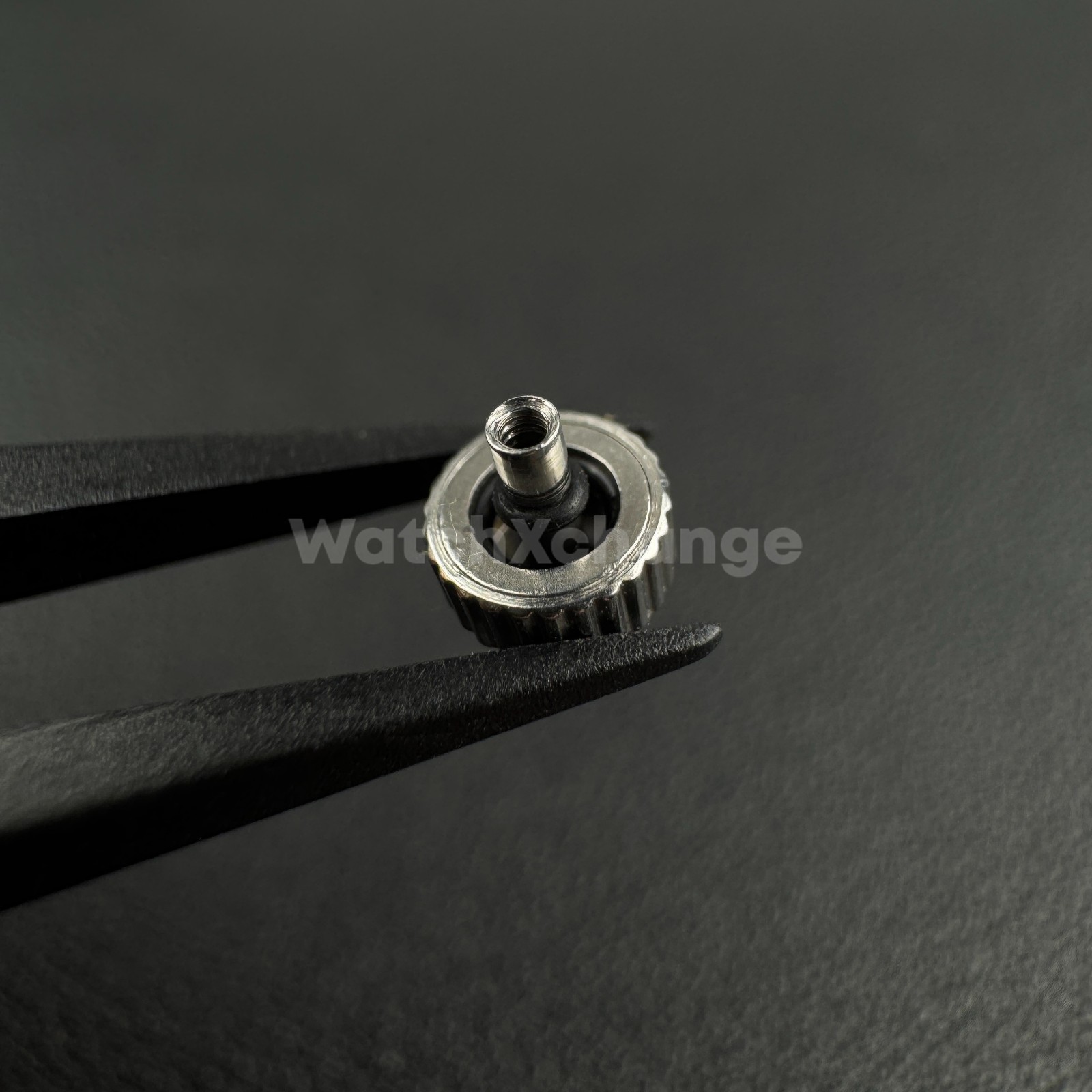Silver Long Tube Replacement Watch Crown 2.5mm Hole Diameter 4.5mm – 7mm Head