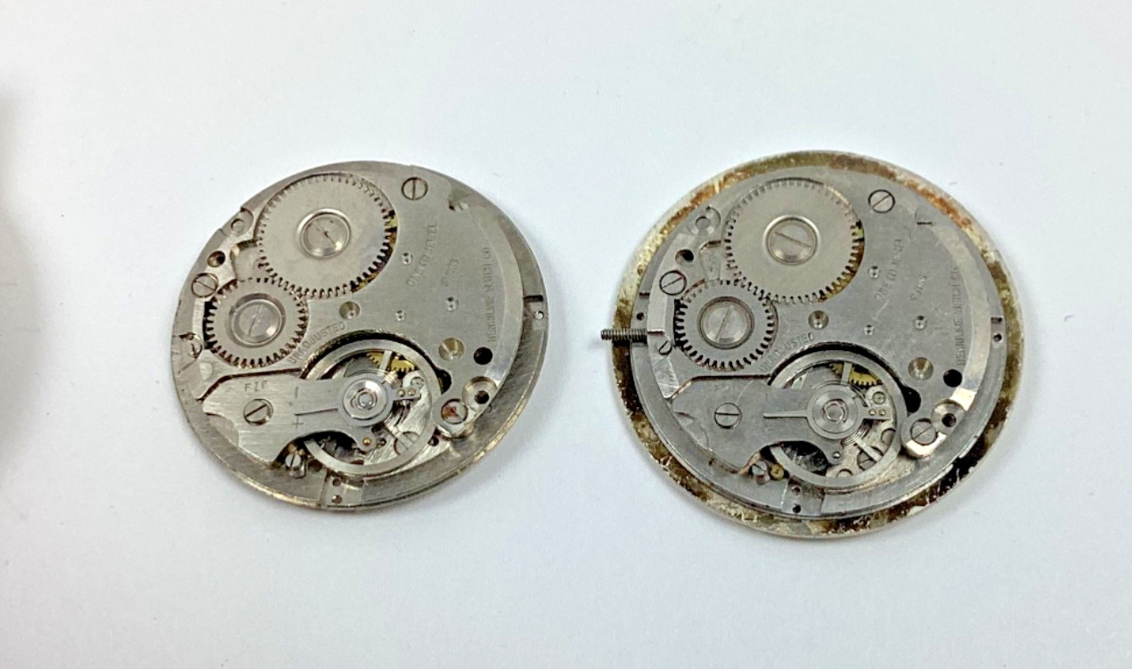 Lot Carlisle Henriline Watch Co Ebosa 65 Swiss 1 Runs Spare Parts Repair READ