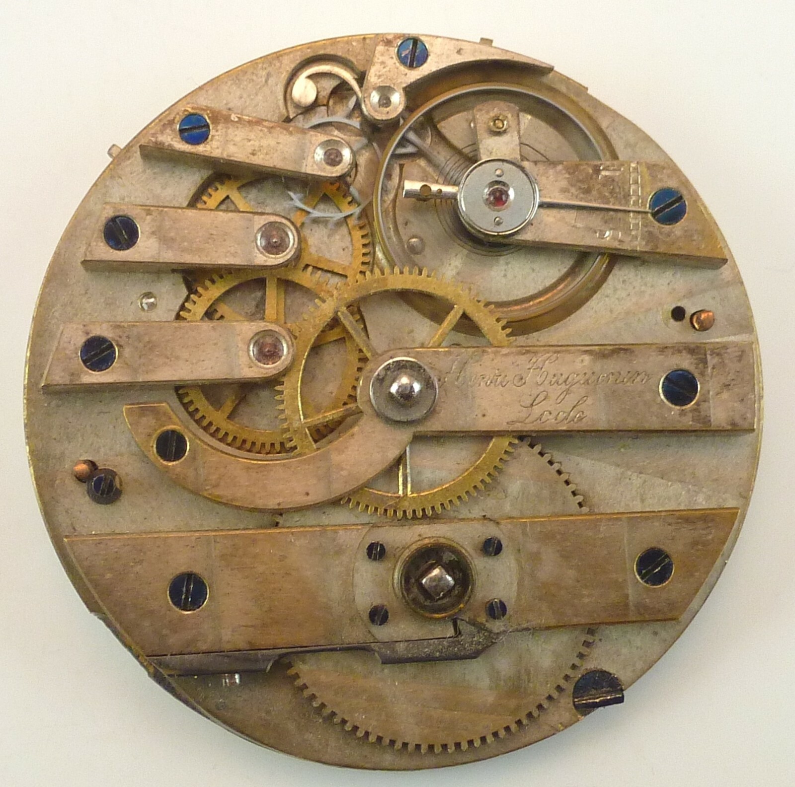 Henri Huguenin Mechanical – Complete Running Movement – 4 Parts / Repair