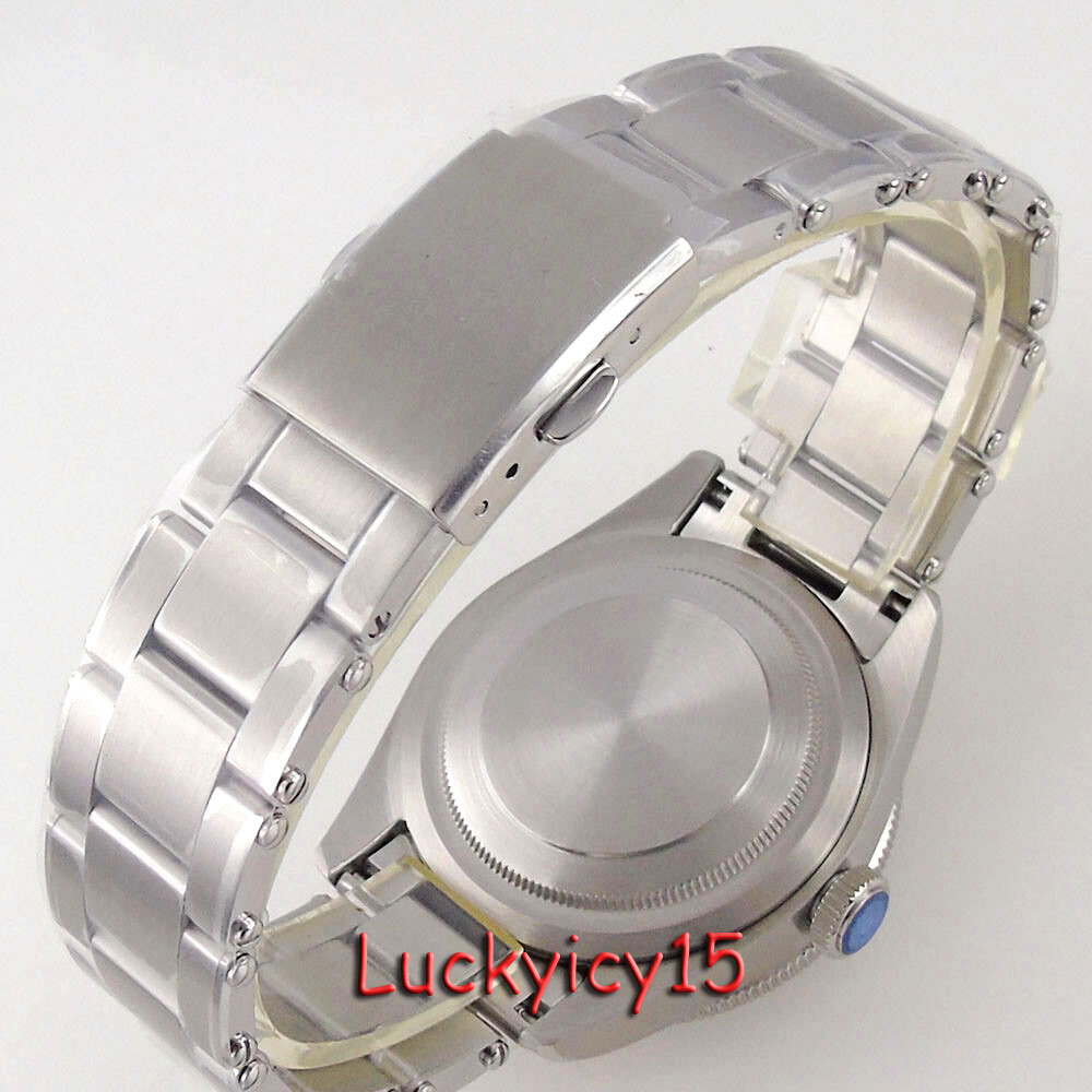 39mm 20ATM Rotating Bezel Watch Case fit NH35 NH36 ETA 2824 Domed Sapphire Glass