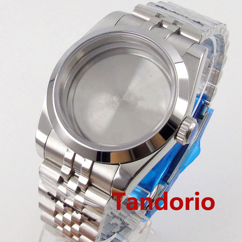 Stainless Steel Watch Case 36mm For NH35 NH36 MIYOTA 8215 Mingzhu 2813 Movement