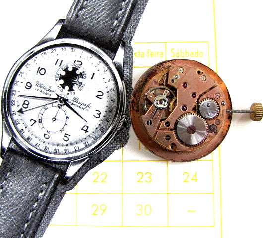 Diagrafic White Star, with VENUS movement handwinding. NOS, swiss made. RAR!!