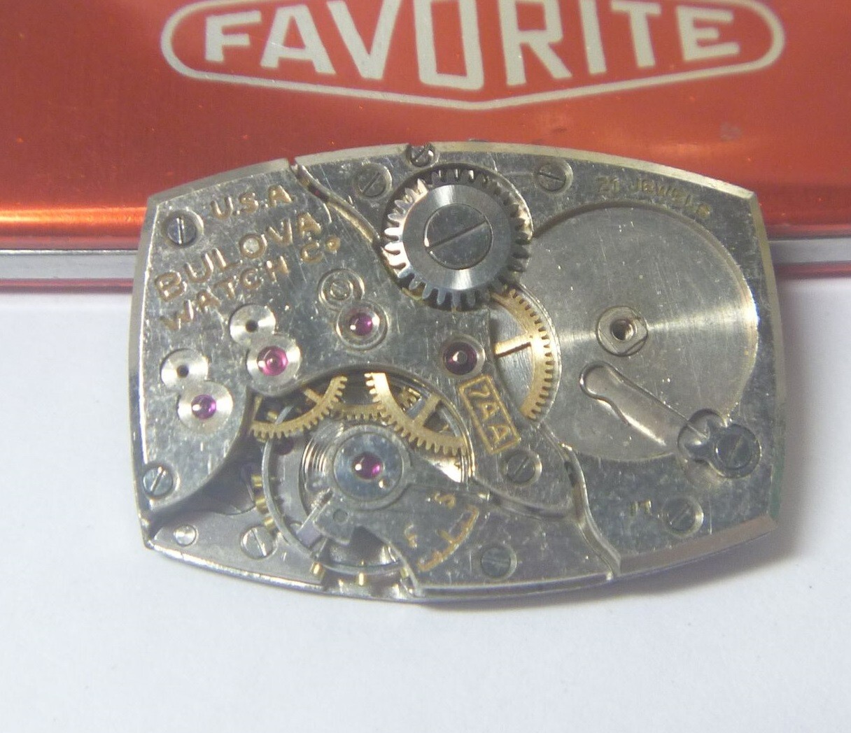 1951 L1 Bulova Watch Co 21 Jewels Gents Cal 7AA Mostly Partial Movt- for Parts!