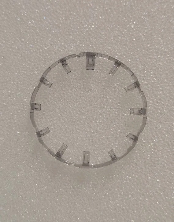 Smoke Gray Clear Indices Hour Marker Ring for G-Shock GA2100 GA2110 Casioak