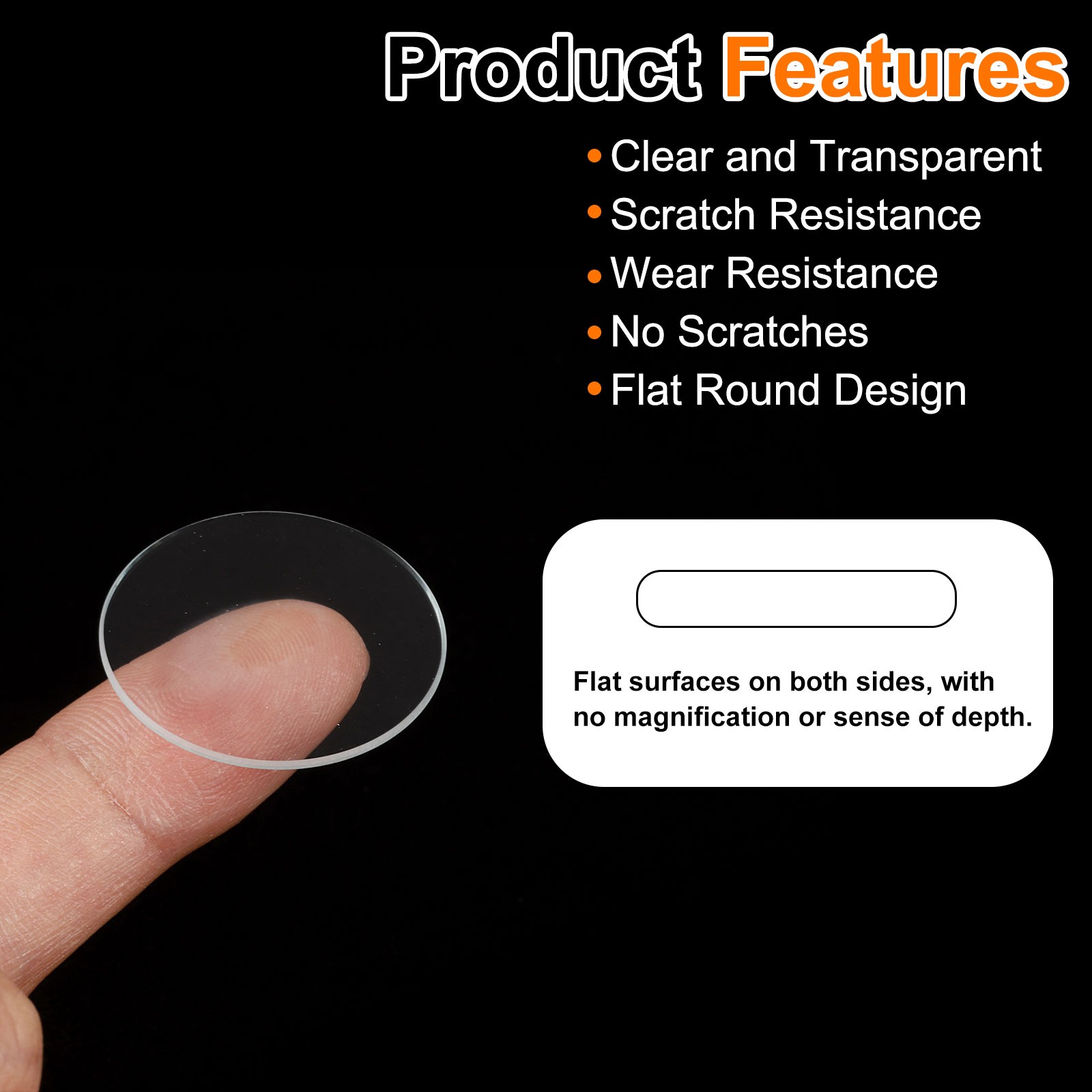3pcs Watch Glass Lens 31mm Mineral Glass Round Clear Len for Watchmaker Repair