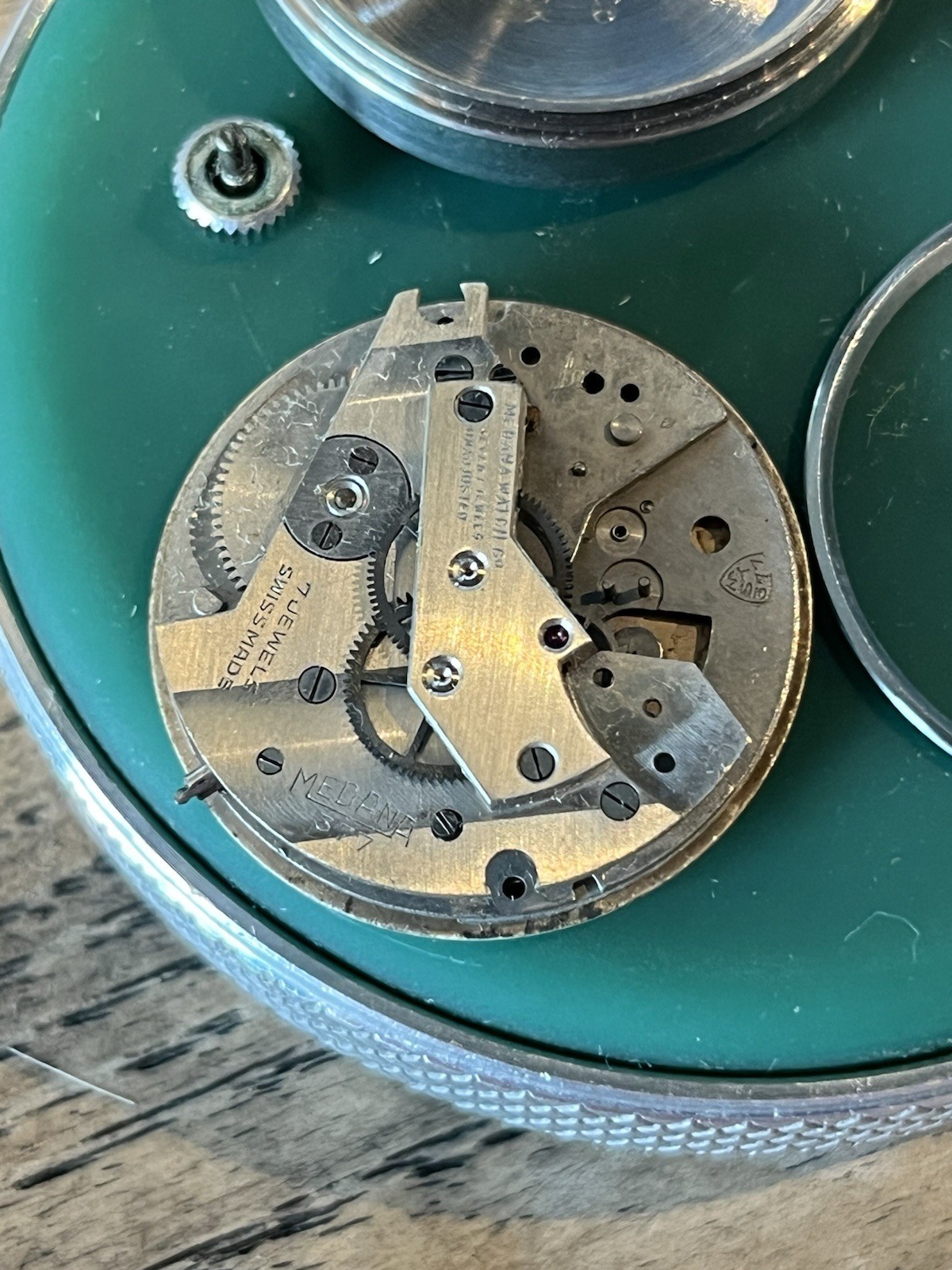 NOS Balance MST 377 Watch Movement Medana Great Condition Dial And Hands
