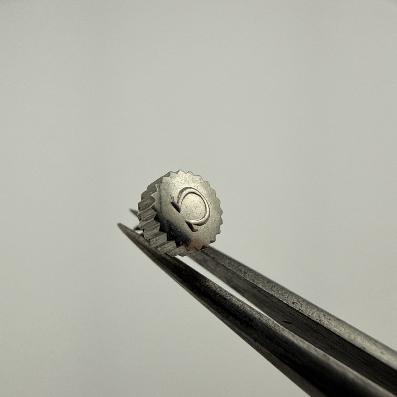 Omega Stainless Steel 4.4mm Split Stem Wristwatch Crown – New Old Stock