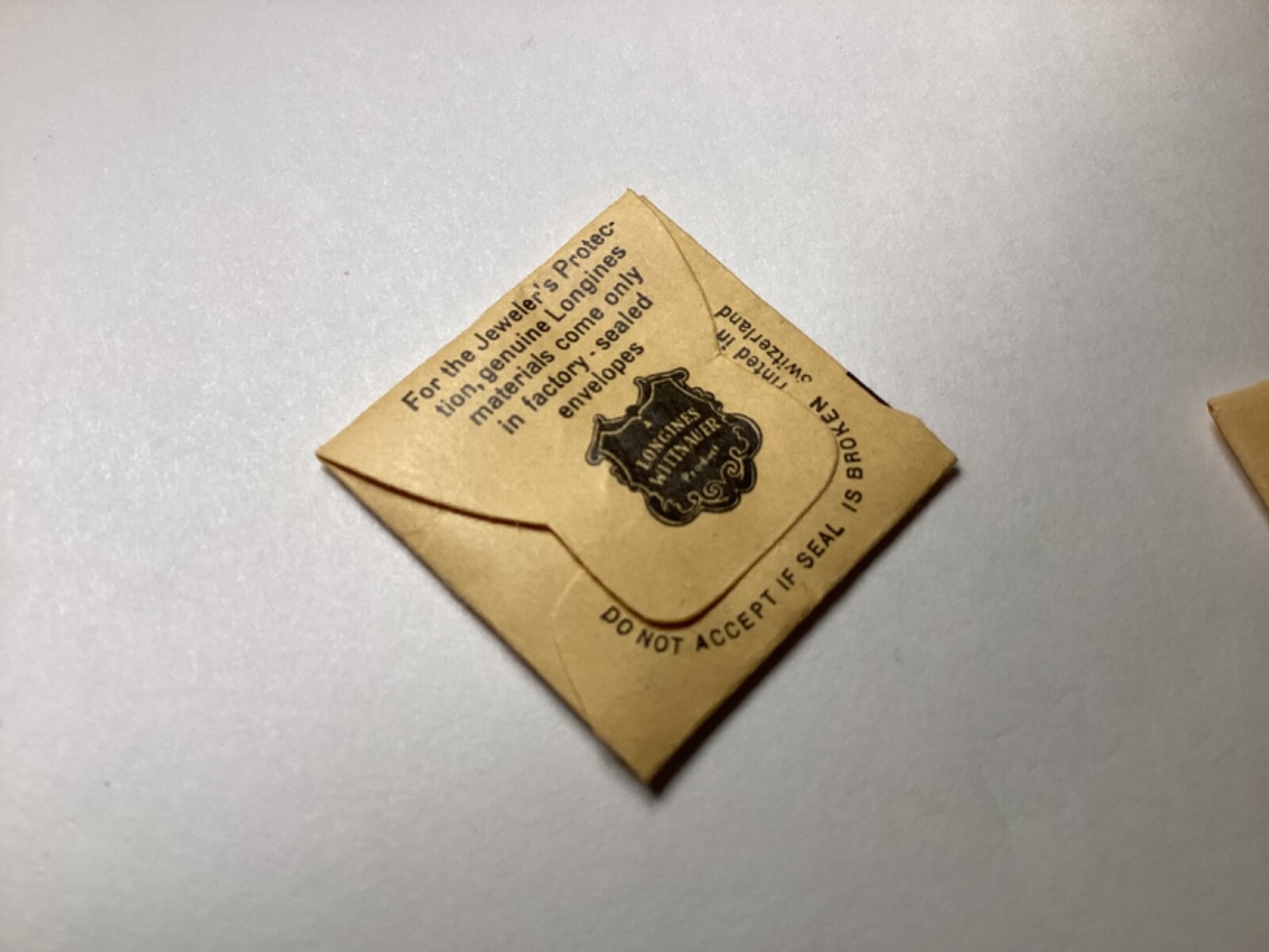NOS Longines 9L Gilt Baton Pair Hands 20mm Watch Part 69A (#C6D9)
